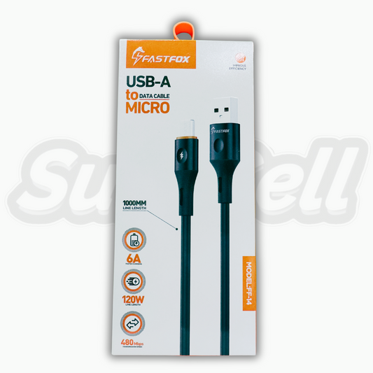 CABLE FASTFOX USB A V8 120W 1M FF-14V