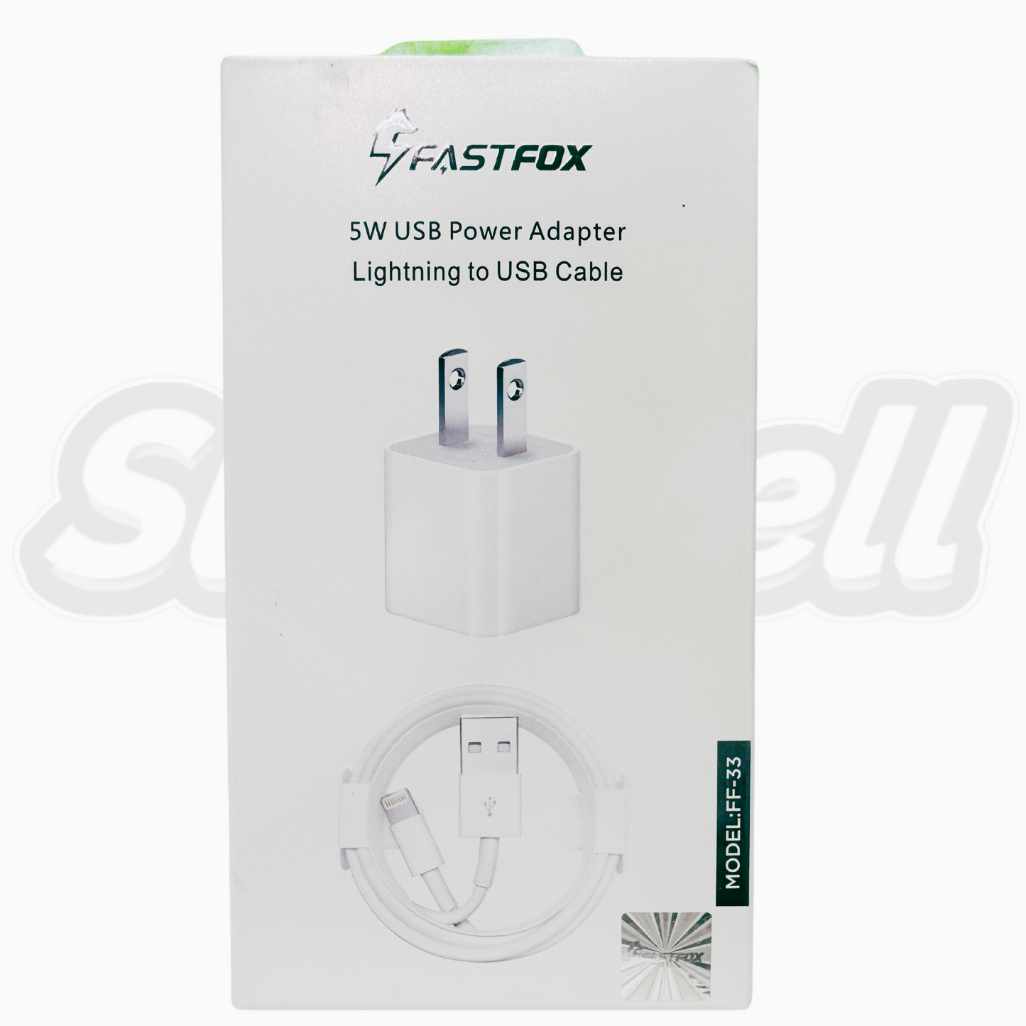 CARGADOR DE IPHONE 5W FASTFOX USB A LIGHTNING  FF-33L